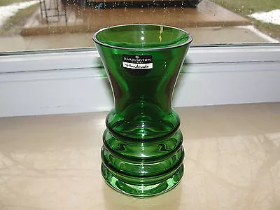 Dartington Little Gems Wibble Bottle Green Glass 6 Inch Vase • £24.12