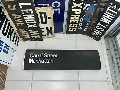 Nyc Subway Roll Sign Mta Canal Street Lower Manhattan Soho Tribeca Little Italy • $84.99