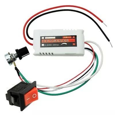 CCMFC 12V 2A DC Motor Speed Controller Adjustable Variable Speed Switch PWM DC V • $16.70