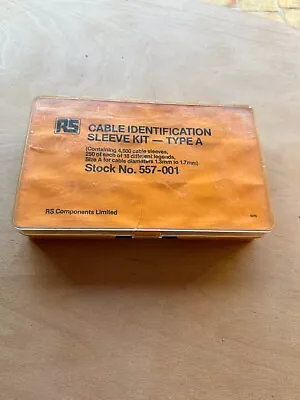 £10 • Buy 4500 PIECE COLOUR CODED CABLE MARKER KIT SLEEVE 1.3mm² - 1.7mm² RS 557-001 TYPEA