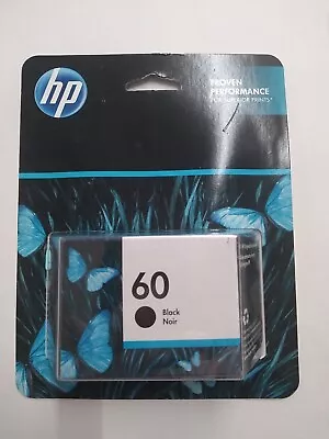 Original Hp 60 Black Ink Cartridge Exp. 06/2022 • $12.99