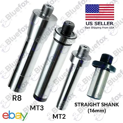 2MT 3MT R8 Straight Shank M14 X1 Threaded Drill Chuck Arbor Morse Taper Adapter • $15.19