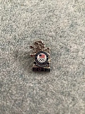 Official Athletics 'USA' Olympics LONDON 2012 'ATHLETE ISSUE' Olympic Pin Badge • £29.99