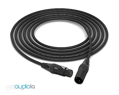 Grimm TPR Black XLR Cable | Balanced Microphone Cable W/ Neutrik Gold | 12 Feet • $71.10
