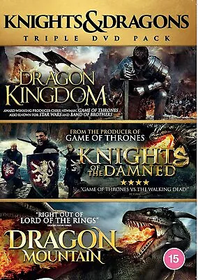 £2.48 • Buy DVD KNIGHTS AND DRAGONS TRIPLE Fantasy Films * NEW SEALED *