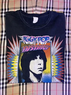 Vintage 1988 Size Large Iggy Pop Instinct Tour Concert Rock Heavy Metal T-shirt • $279.99
