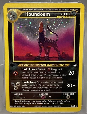 $349.99 • Buy Houndoom Pokemon (2001) Neo Revelation 1st Edition Holo 8/64 CGC 8.5