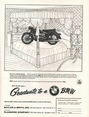 1963 BMW - Vintage Motorcycle Ad • $11.61