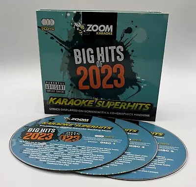 Zoom Karaoke Big Hits Of 2023 - Karaoke Superhits CDG Disc Set • £10.95