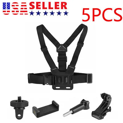 Chest Harness Strap Mount Accessories Adjustable For IPhone Android GoPro Hero • $11.99