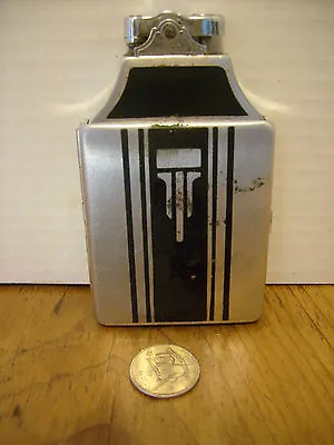 Ronson Art Deco Lighter Cigarette Case Art Metal Works Chromium Plate USA RB-4c • $60