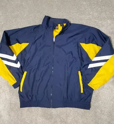 Vintage USA Olympics Jacket Adult Size Large JCPenney Windbreaker 90's Navy Blue • $24.95