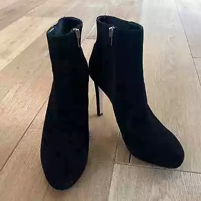 Via Spiga Suede High Heeled Booties 8 • $40