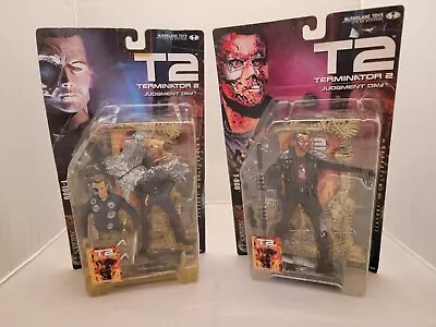 Terminator 2 McFarlane Movie Maniacs 4 T-800/T-1000 New In Box • $70