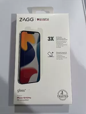 ZAGG InvisibleShield Glass+ Screen Protector For Apple IPhone 13 & 13 Pro 3X Sh • $8.99