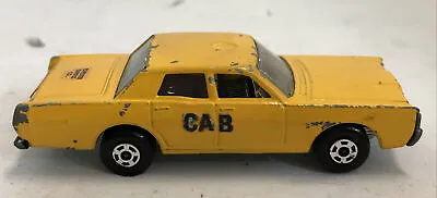Vintage Matchbox SuperFast Mercury No. 59 Or 73 Yellow Cab 'CHECKER EXPRESS' • $0.99