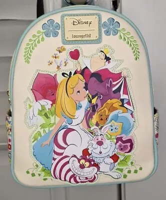 NEW WITH TAG! Loungefly Disney Alice In Wonderland Poster Mini Backpack! • $72.99