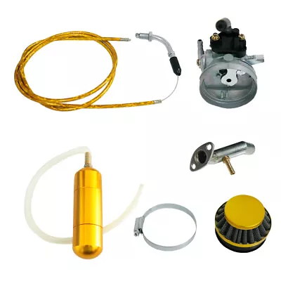 Yellow Carburetor&Power Boost Bottle&Air Filter Fit 49/60/66/80cc Motorized Bike • $39.99