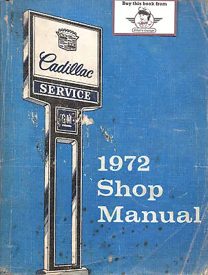 1972 Cadillac Shop Service Repair Manual Eldorado De Ville Calais Fleetwood • $29.95