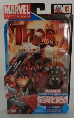 2009 Marvel IRON MAN & THOR (Modern Armored) Figure Comic Pack Thor #3 MISB New • $12.95