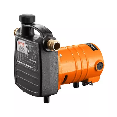 VEVOR 1600 GPH 1/2HP Cast Iron Water Transfer Pump Portable Utility Pump 7.5 Amp • $75.98