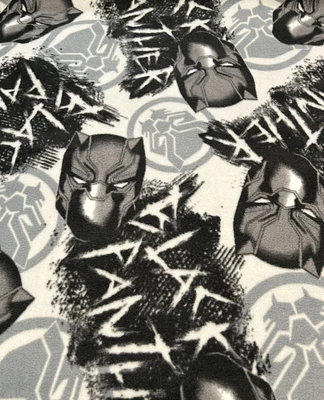 $6.50 • Buy Black Panther Fleece Fabric By HALF Yard, Avengers Marvel Comics