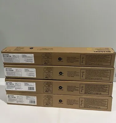 Sharp MX27NTCA MX27NTMA MX27NTYA  MX-27NTBA Toner Cartridges CMYK Set Of 4 NEW  • $149