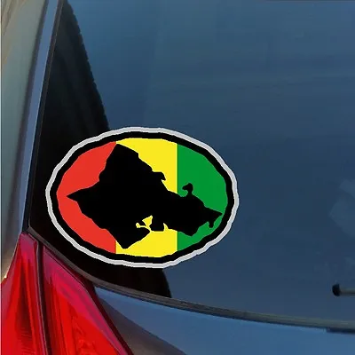 Kanaka Maoli Rasta Oahu Hawaiian Island Sticker Decal Hawaii Honolulu Waikiki HI • $2.95