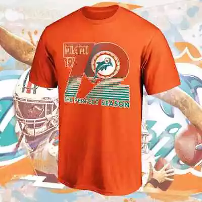 SALE!! - Miami Dolphins Anniversary Of Football Season Team T-Shirt Size S- 5XL • $10.99