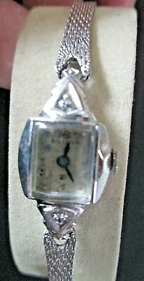 $15 • Buy Ca 1959 Lady's Bulova Wristwatch 23j 6 Adj 10k RGP Kreisler 10k GF Band