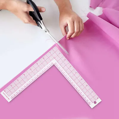 Plastic L Shape Sewing Measuring Measure Ruler Tailor Craft Tool • $7.65