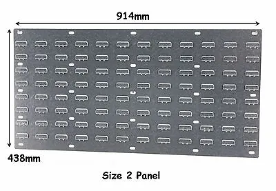 NEW Steel Louvre Wall Panel For Plastic Parts Storage Bins 438 X 914mm Free P&P • £32.13