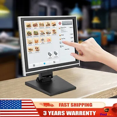  15'' Touch Screen LCD Touchscreen Monitor For Retail Kiosk Restaurant Bar US • $102.60