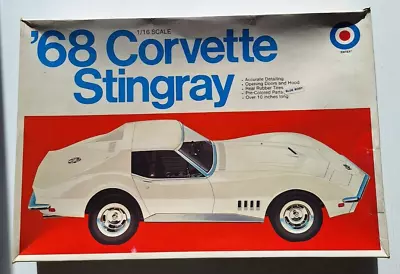 Entex 1/16 Scale 1968 Corvette Stingray #9107 Complete • $49.99