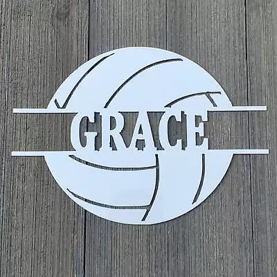 Personalized Volleyball Monogram Metal Sign - Custom Volley Ball Name Sign -  • $49.99