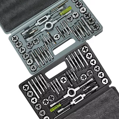 VEVOR Tap And Die Set 80Pcs Metric And SAE Standard Bearing Steel Threading Tool • $33.69