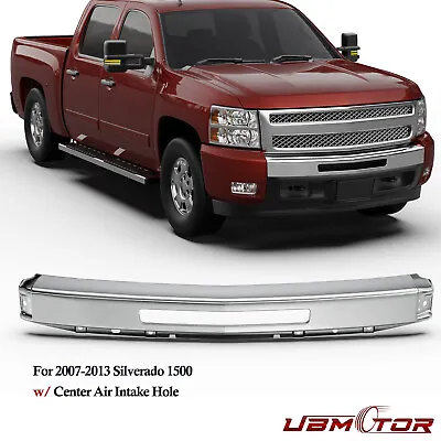 Chrome Front Bumper Assembly Face Bar For 07-13 Chevy Silverado 1500 07-10 2500 • $72.96