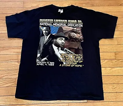 Martin Luther King Jr Memorial Dedication Bootleg Rap T Shirt All Over Print XL • $17.99