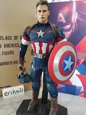 Hot Toys Avengers Age Of Ultron Captain America Action Figure 1/6 Scale MMS 281 • $239.99