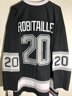 CCM Ribbed Knit LS NHL Jersey Los Angeles Kings Robitaille Black Alt Sz S • $79.99