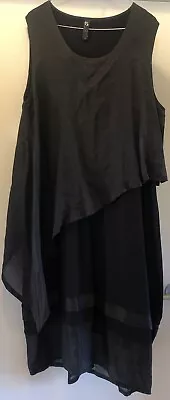 Plus Size Black Sleeveless Layered Maxi Dress Size S • $34.99