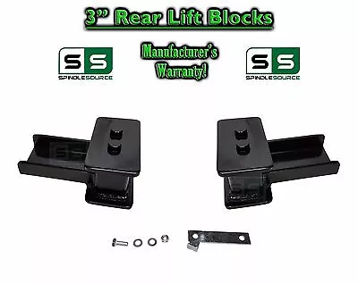 REAR 3  Inch Tapered Fab Lift Blocks With Bumpstop FOR 2004 - 17 Ford F-150 F150 • $87.10