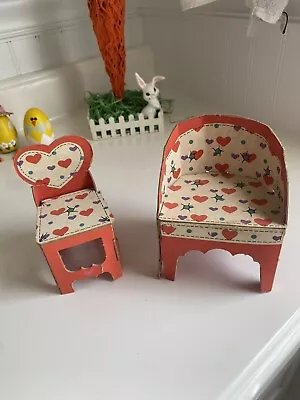 Vintage 1964 Mattel Barbie Doll:  Skipper Dream Room Replacement Parts: Chairs • $9.95