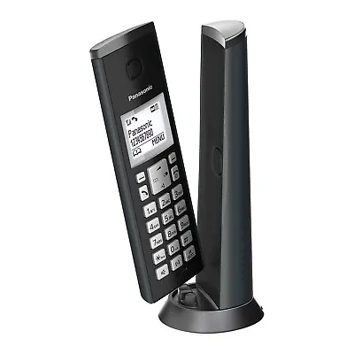 Panasonic KX-TGK220 Single Cordless Telephone With Answer Machine  - Black New • £36.90