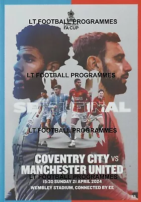 * Fa Cup Semi-final Official Programmes - Choose From List * • £4.99