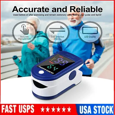 Pulse Oximeter Finger Blood OxygenSaturation Monitor SpO2 Heart Rate Measure~ • $2.99