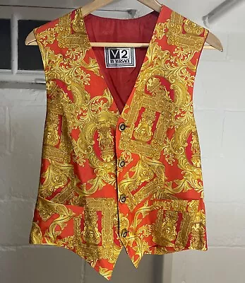 Gianni Versace V2 Barocco Baroque Vintage Vest RARE 90s 46 • $300