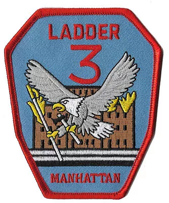 New York City Ladder 3 Manhattan NEW Classic Eagle  Fire Patch ! • $6.95