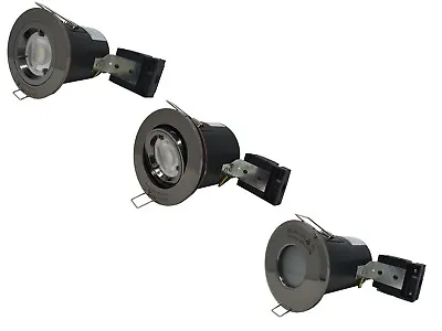 Fire Rated Downlight LED GU10 Recessed Ceiling Fixed/Tilt Spotlights - IP65/IP20 • £8.50