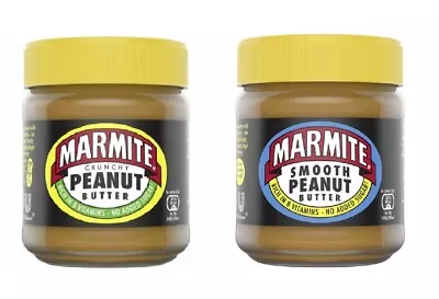 Marmite Peanut Butter Crunchy 225g Delicious Breakfast Spread LOVE IT OR HATE IT • £8.95